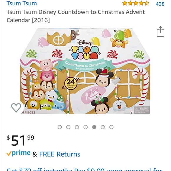 Disney Tsum Tsum 2016 Advent Calendar - Picture 6 of 6
